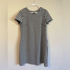 Calvin Klein Houndstooth Dress Sz 14